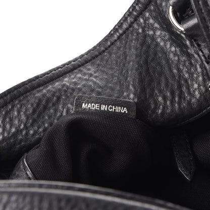 Burberry Calfskin Studded Medium Susanna Hobo Black 7 of 9