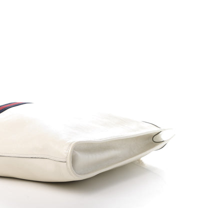 Gucci Calfskin Maxi Rajah Chain Tote White 8 of 14