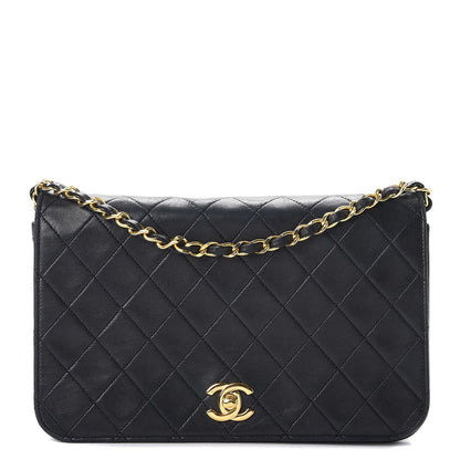 Chanel Lambskin Quilted Small Single Flap Black 1 of 14
