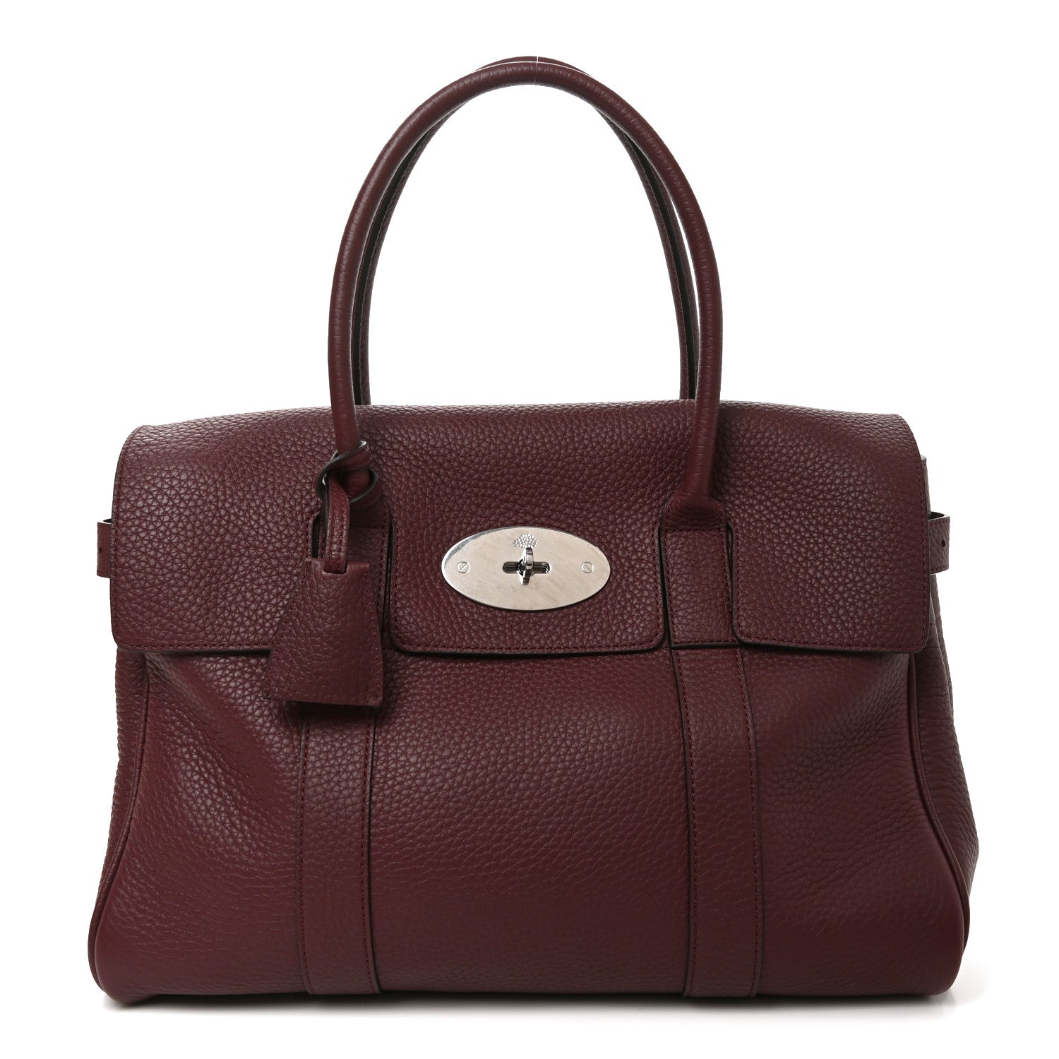 Mulberry Grain Vegetable Tanned Calfskin Bayswater Oxblood 1 of 9