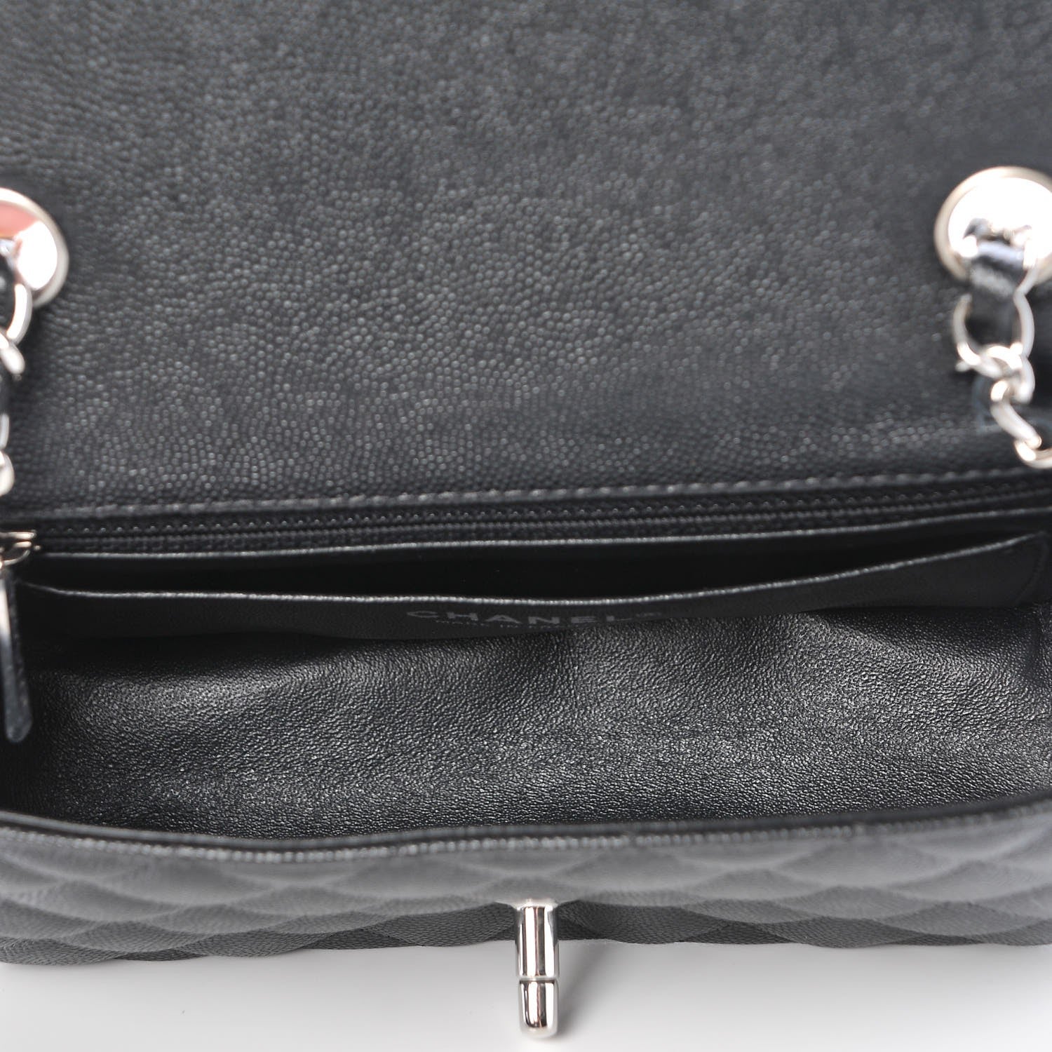 Chanel Caviar Quilted Mini Rectangular Flap Black 7 of 8