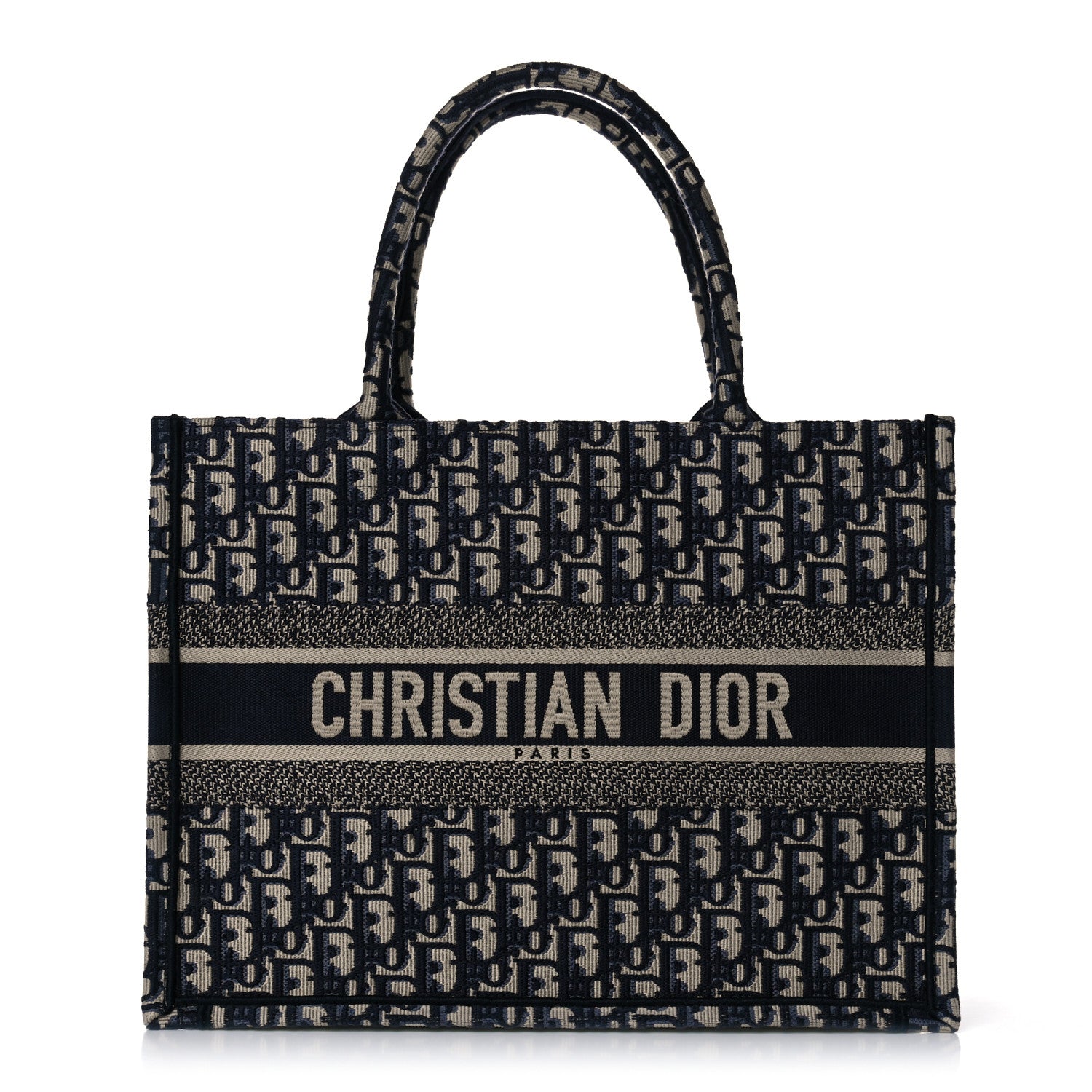 Christian Dior Oblique Medium Book Tote Blue Multicolor 1 of 10