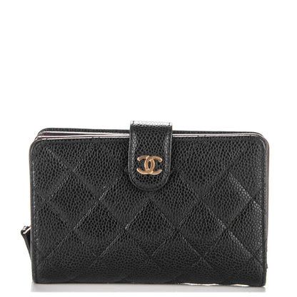Chanel Caviar Quilted Zipped Pocket Wallet Black 1 of 7