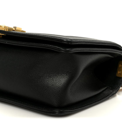 Chanel Caviar Quilted Medium Boy Flap Black 10 of 10