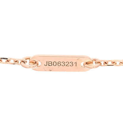 Van Cleef & Arpels 18K Rose Gold Carnelian Sweet Alhambra Pendant Necklace 4 of 5