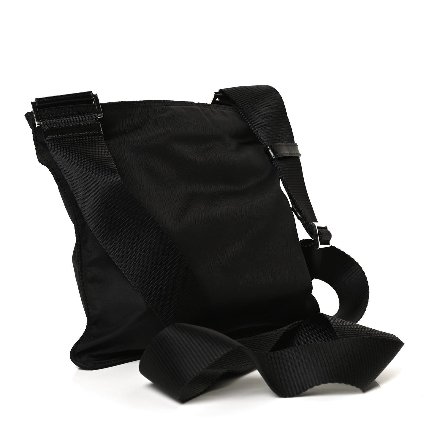 Tessuto Nylon Crossbody Bag Black