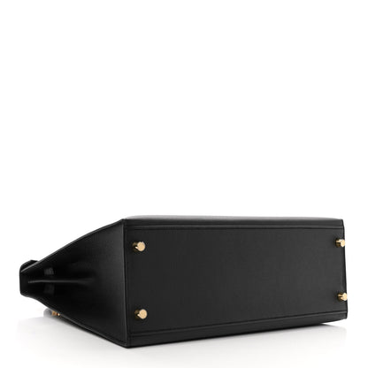 Hermes Epsom Kelly Sellier 32 Black 4 of 10
