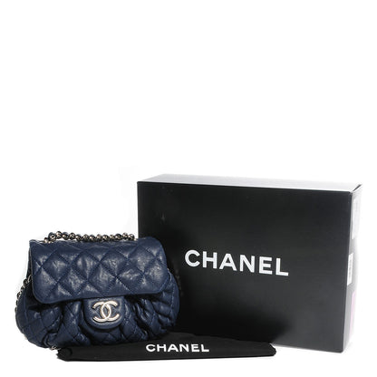 Chanel Washed Lambskin Mini Chain Around Messenger Dark Navy Blue 5 of 8