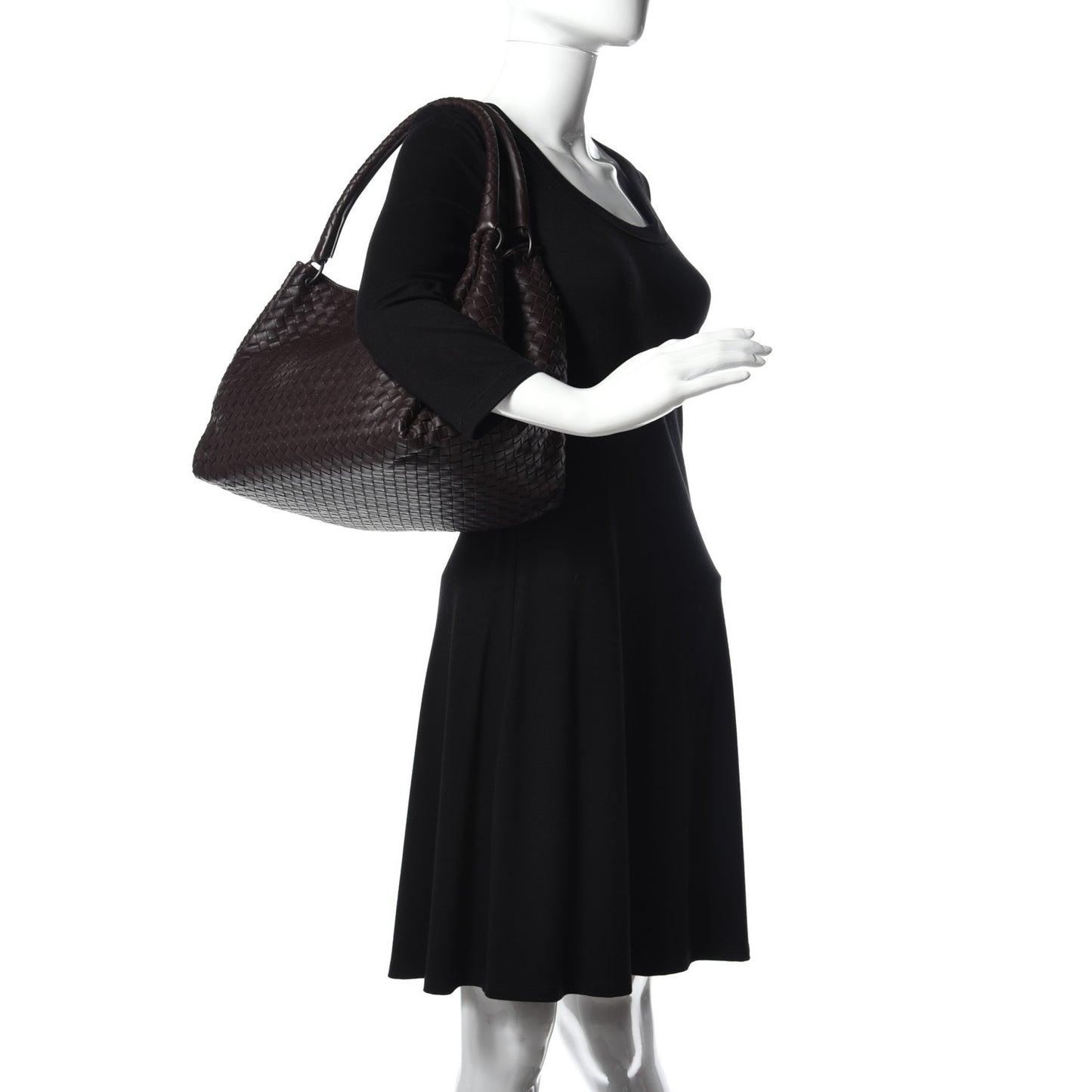 Nappa Intrecciato Parachute Bag Ebano