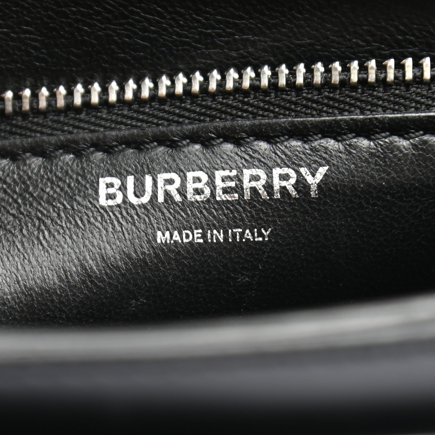 Burberry Calfskin Montage Print Small TB Bag Black 6 of 22