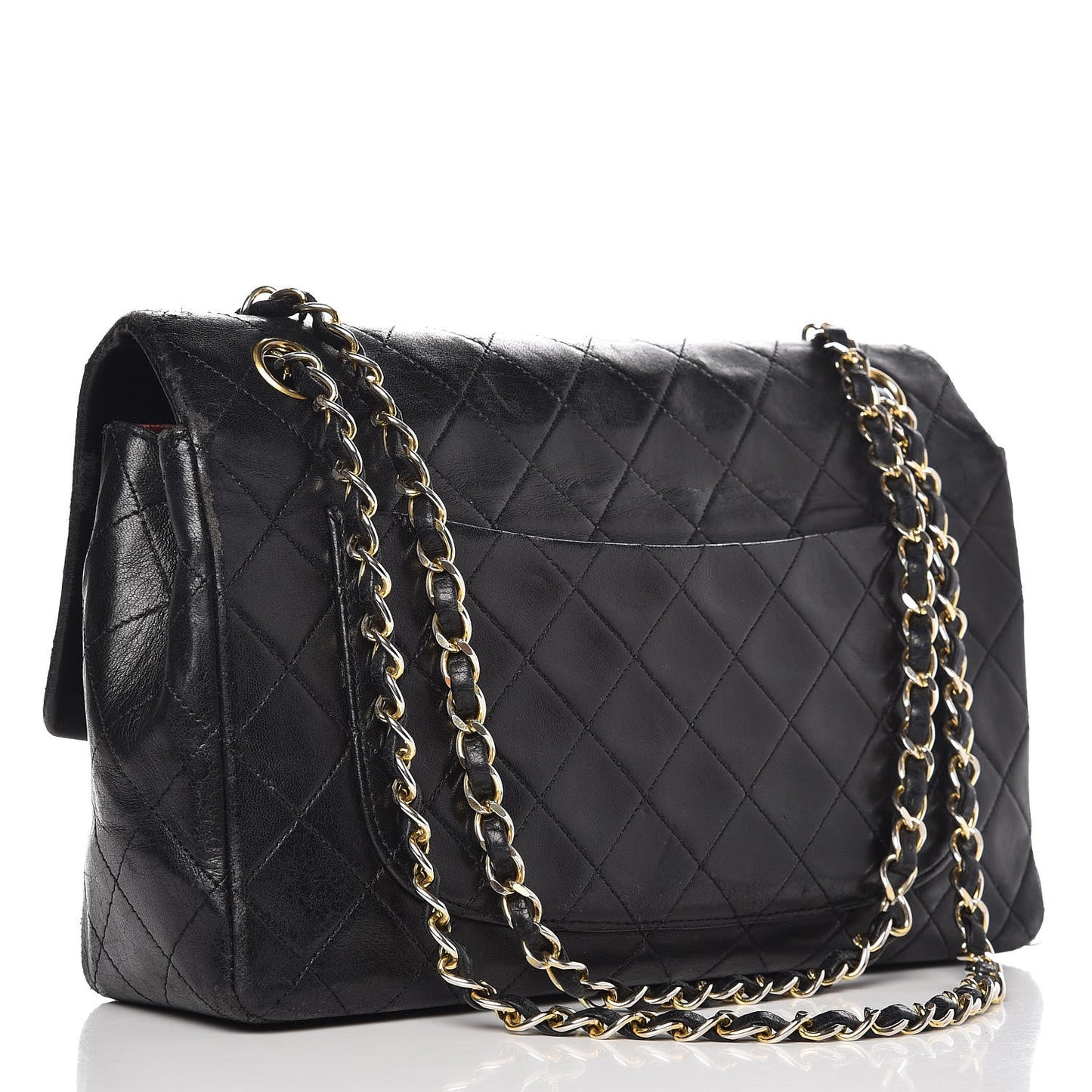 Lambskin Quilted Medium Flap Black