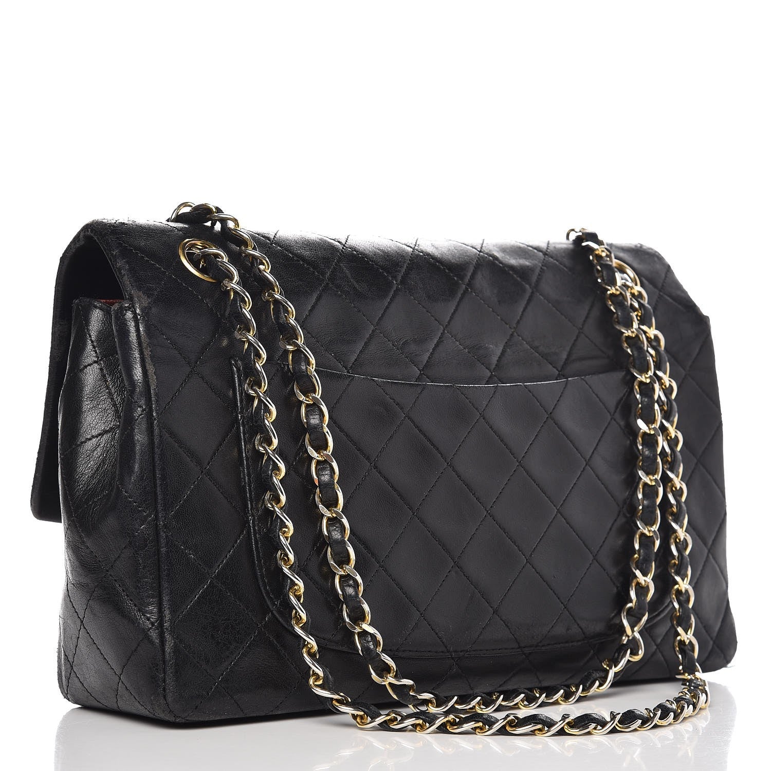 Chanel Lambskin Quilted Medium Flap Black 3 of 12
