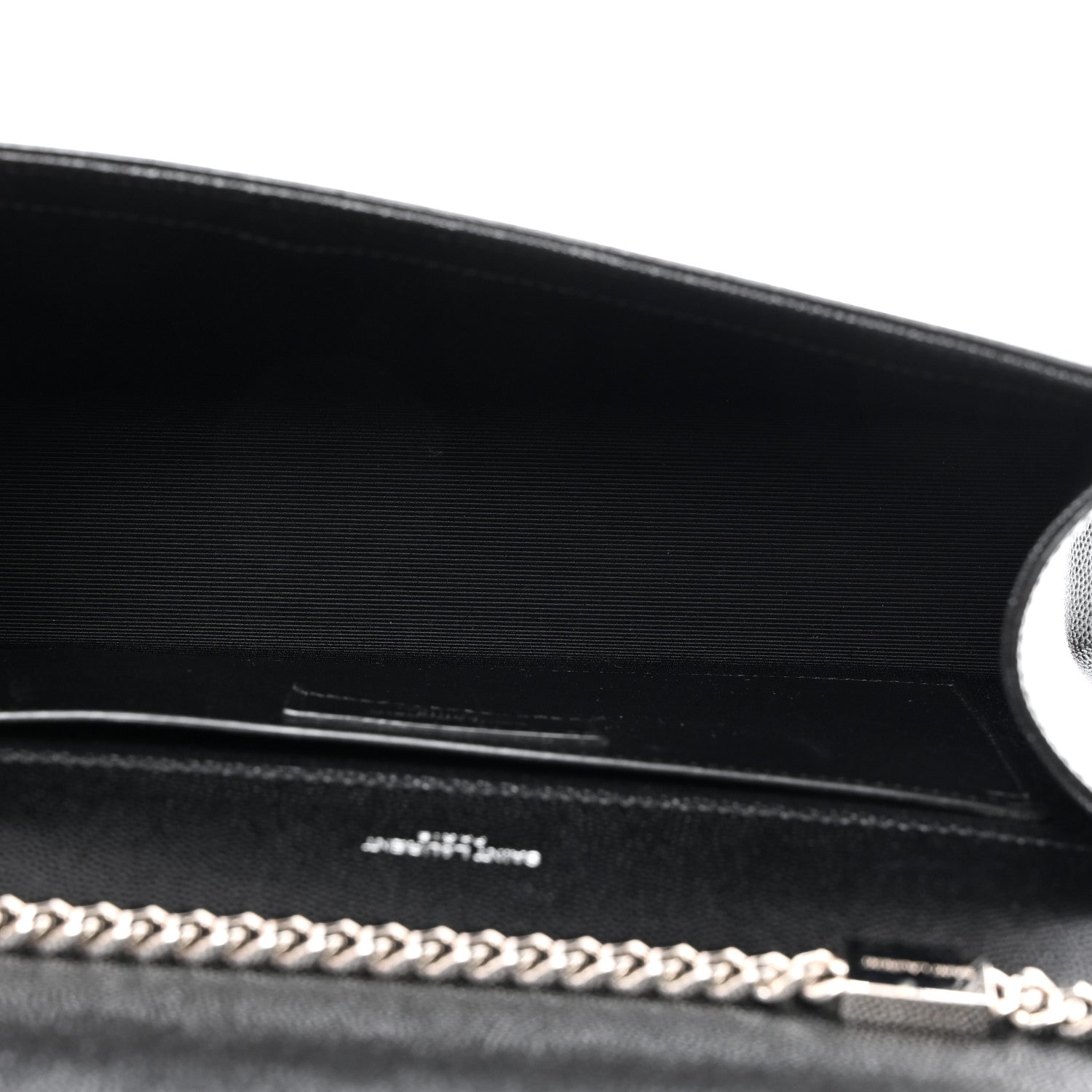 Saint Laurent Grain De Poudre Medium Classic Monogram Kate Satchel Black 5 of 10