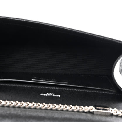Saint Laurent Grain De Poudre Medium Classic Monogram Kate Satchel Black 5 of 10