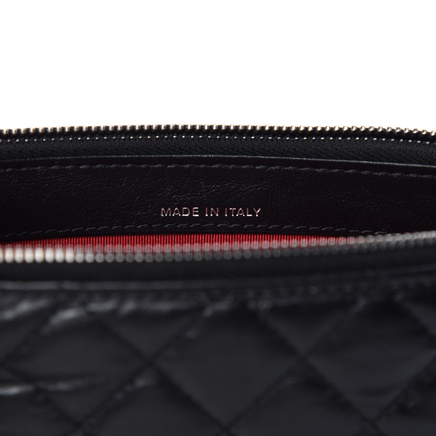 Chanel Aged Calfskin Quilted Small Gabrielle Clutch With Chain Black 9 of 11
