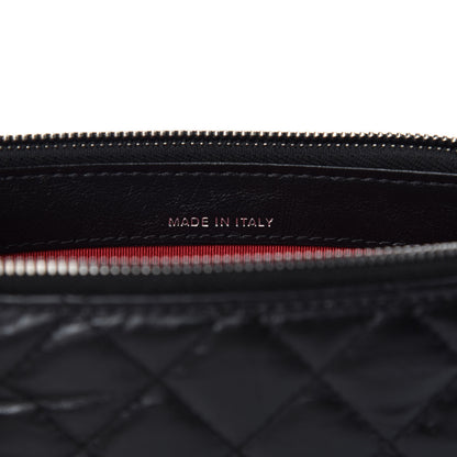 Chanel Aged Calfskin Quilted Small Gabrielle Clutch With Chain Black 9 of 11