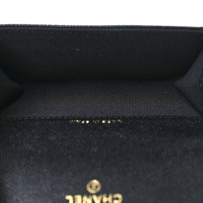 Chanel Caviar Quilted Enamel Coco Casino Flap Card Holder Wallet Black 5 of 12
