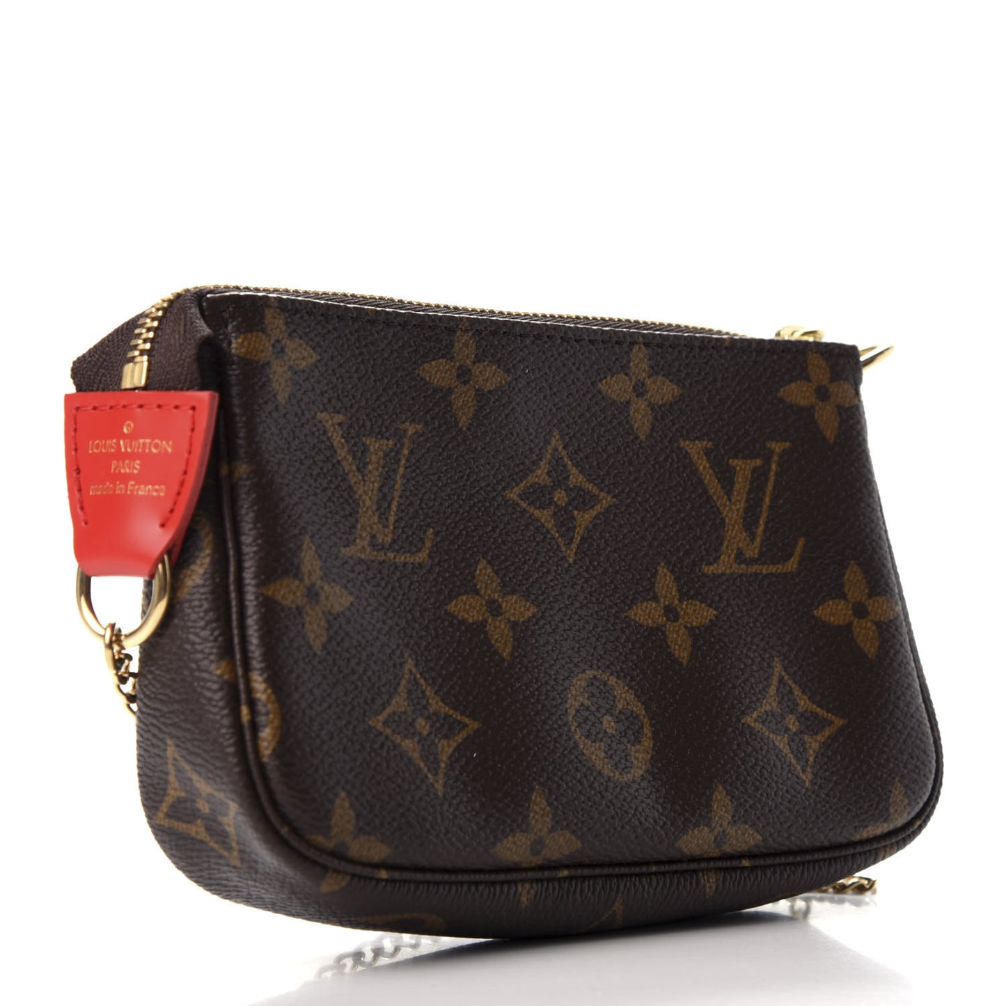 Monogram 2020 Christmas Animation Bumper Cars Mini Pochette Accessories Coquelicot