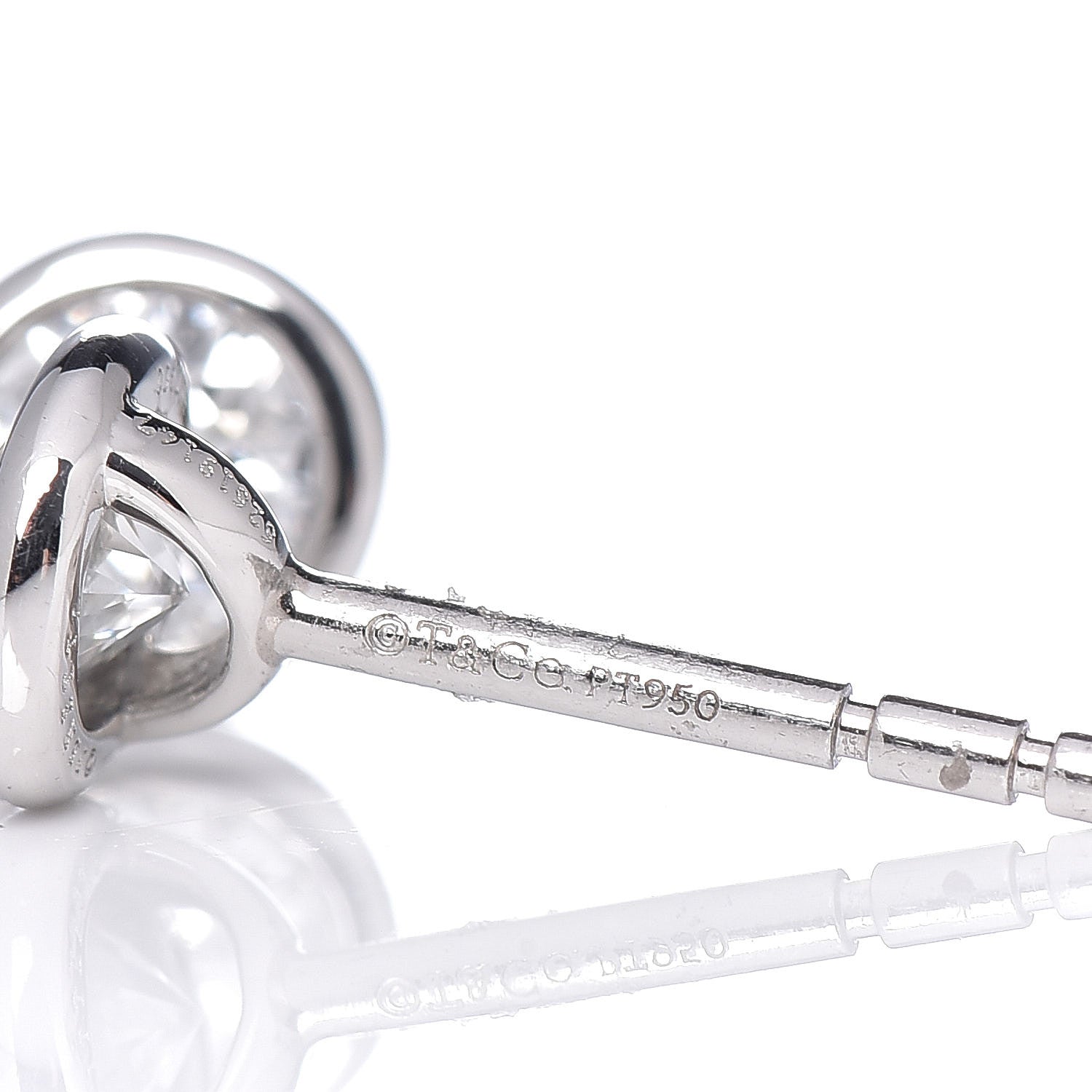 Tiffany Platinum Diamond .52ctw Elsa Peretti Diamonds By The Yard Earrings 3 of 6