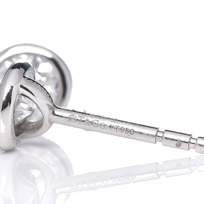 Tiffany Platinum Diamond .52ctw Elsa Peretti Diamonds By The Yard Earrings 3 of 6