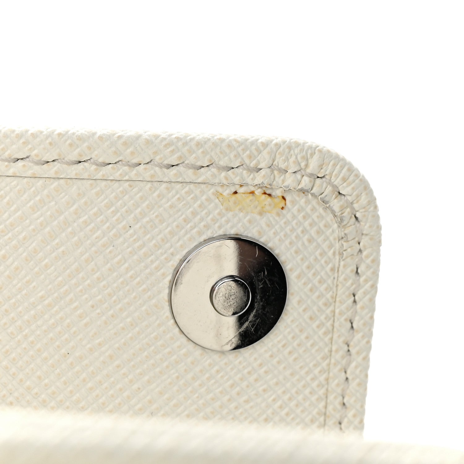 Prada Saffiano Lux Crossbody Bag White 10 of 12
