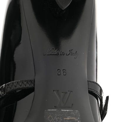Louis Vuitton Patent Uniformes Silhouette 40mm Pumps 36 Black 7 of 10