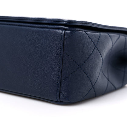 Chanel Sheepskin Quilted Vintage Mademoiselle Flap Dark Navy 9 of 9