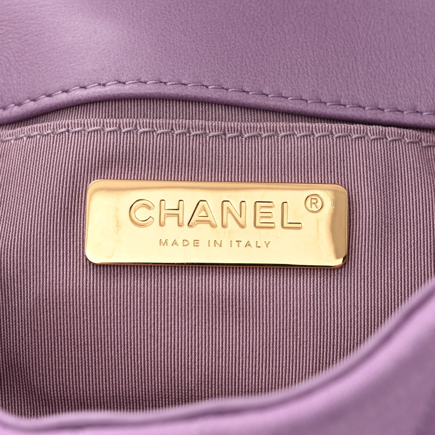 Chanel Jersey Quilted Chanel 19 Waist Bag Purple 6 of 11