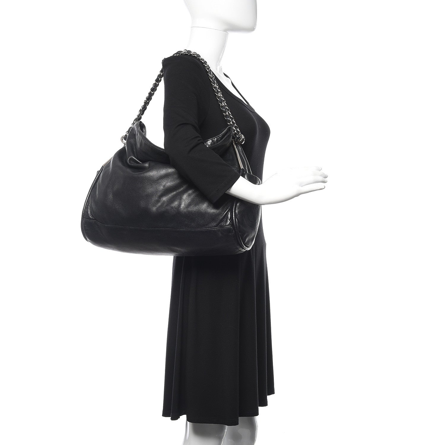 Chanel Lambskin Ultimate Soft Hobo Black 2 of 10