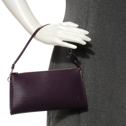 Louis Vuitton Epi Pochette Accessories 24 Cassis Purple 2 of 8