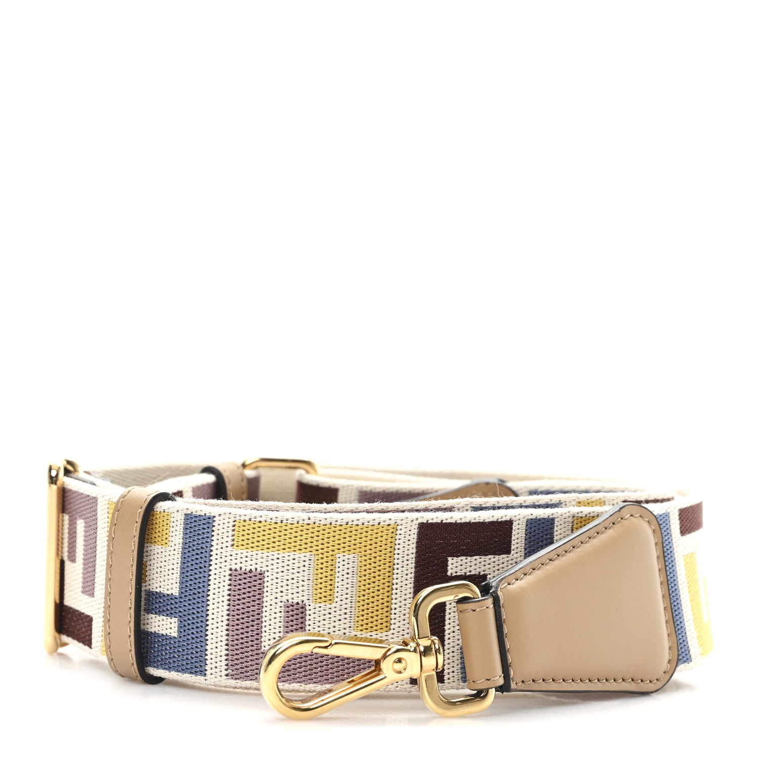 Fendi Ribbon Vitello King FF 1974 Adjustable Strap You Multicolor 1 of 3