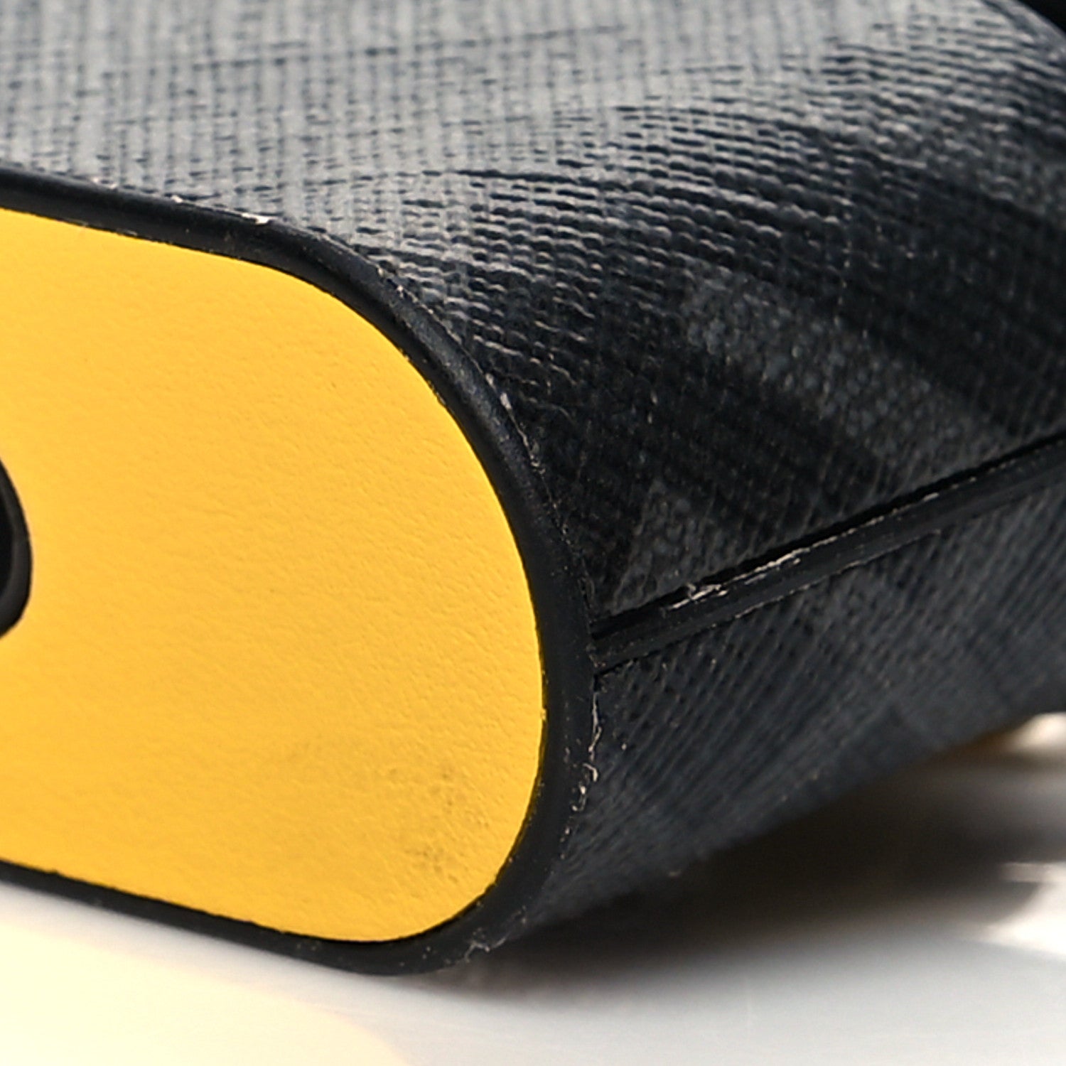Fendi Coated Canvas FF Airpods Pro Case Black Yellow 7 of 7