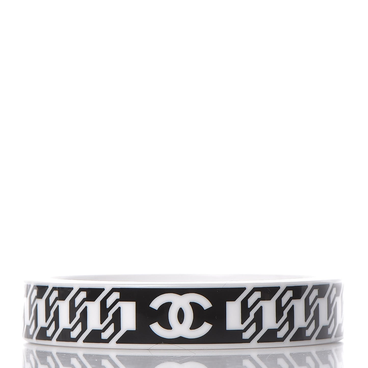 Resin CC Bangle Black White