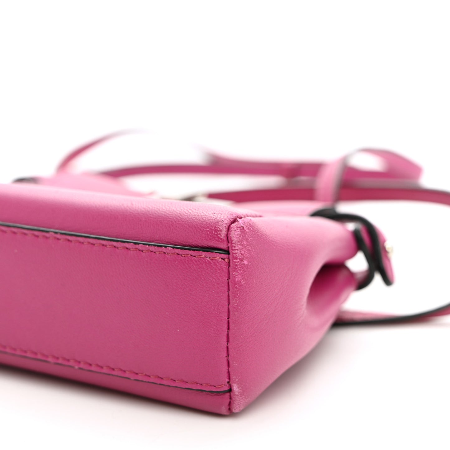 Nappa Micro Peekaboo Iconic Satchel Magenta