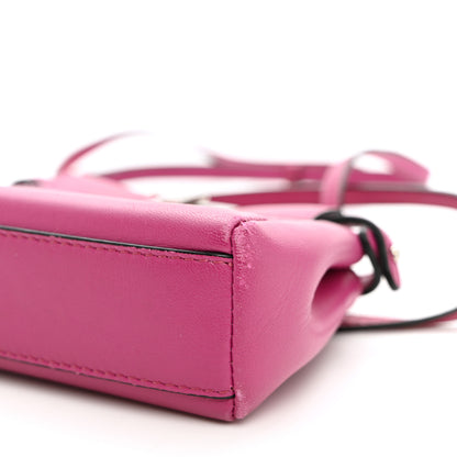 Fendi Nappa Micro Peekaboo Iconic Satchel Magenta 9 of 9