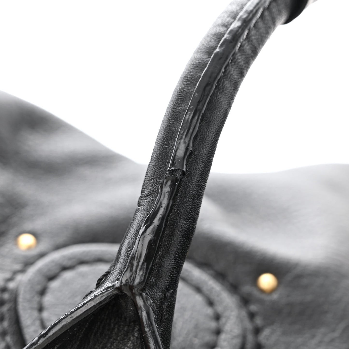 Leather Medium Paddington Satchel Black