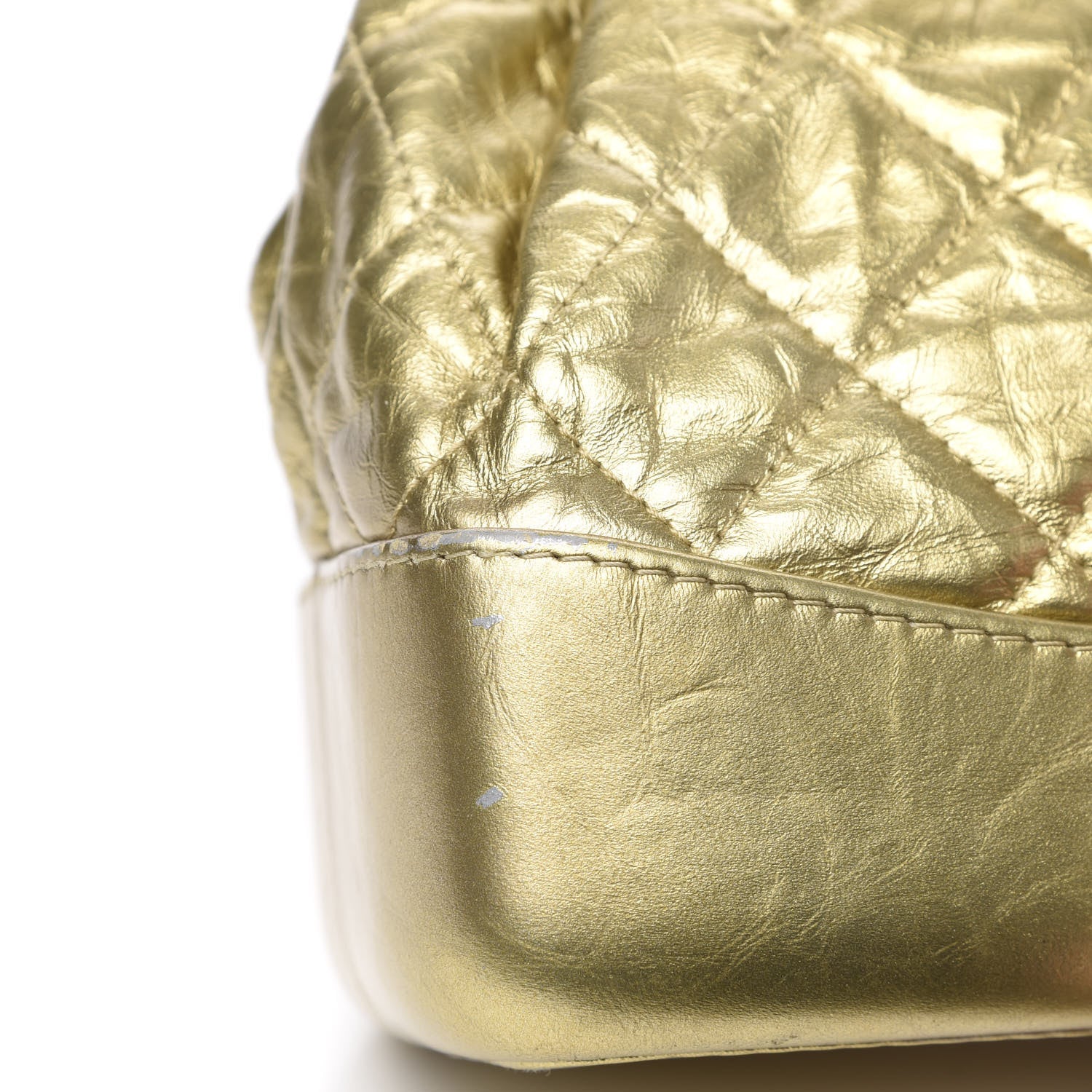 Chanel Metallic Lambskin Small Quilted Gabrielle Backpack Gold 10 of 12
