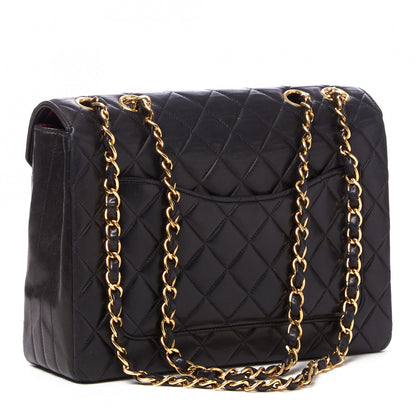 Chanel Lambskin Quilted Medium Single Flap Black 2 of 9