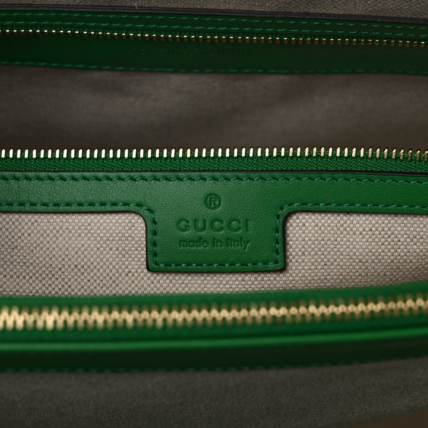 Calfskin GG Matelasse Tote Bag Bright Green