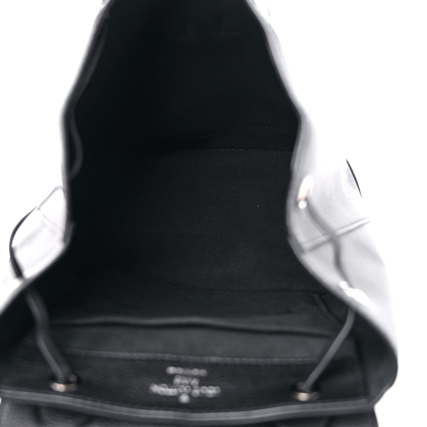 Calfskin Lockme Backpack Black