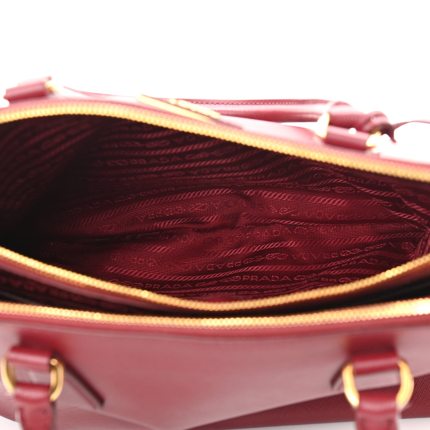 Saffiano Lux Medium Tote Cerise