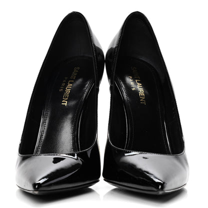 Saint Laurent Patent Opyum 110 Pumps 37.5 Black Gold 2 of 11