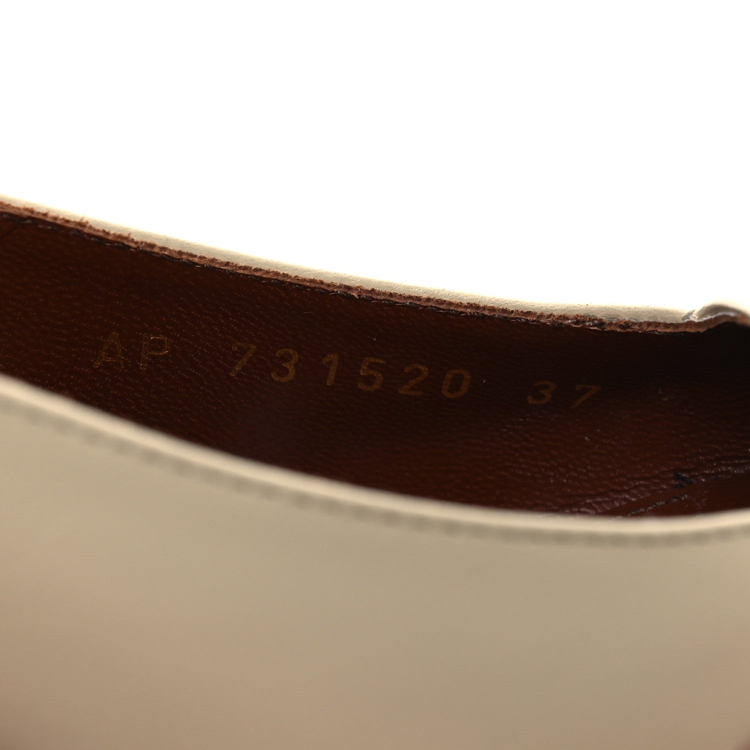 Saint Laurent Calfskin Kiss 105 Slingback Pumps 37 Egg Shell 10 of 14