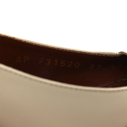 Saint Laurent Calfskin Kiss 105 Slingback Pumps 37 Egg Shell 10 of 14