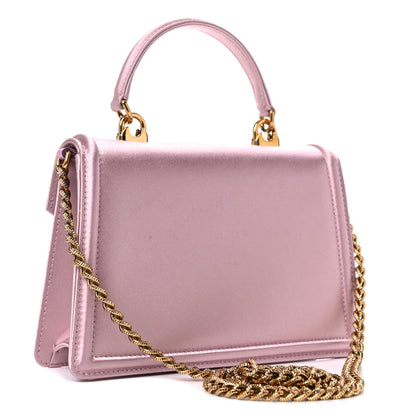 Dolce & Gabbana Silk Small Devotion Envelope Top Handle Bag Pink 3 of 14
