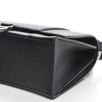 Balenciaga Grained Calfskin Medium Hourglass Top Handle Bag Black 8 of 9
