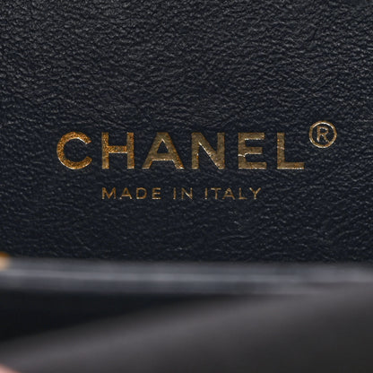 Chanel Caviar Quilted Small CC Filigree Vanity Case Navy 6 of 13