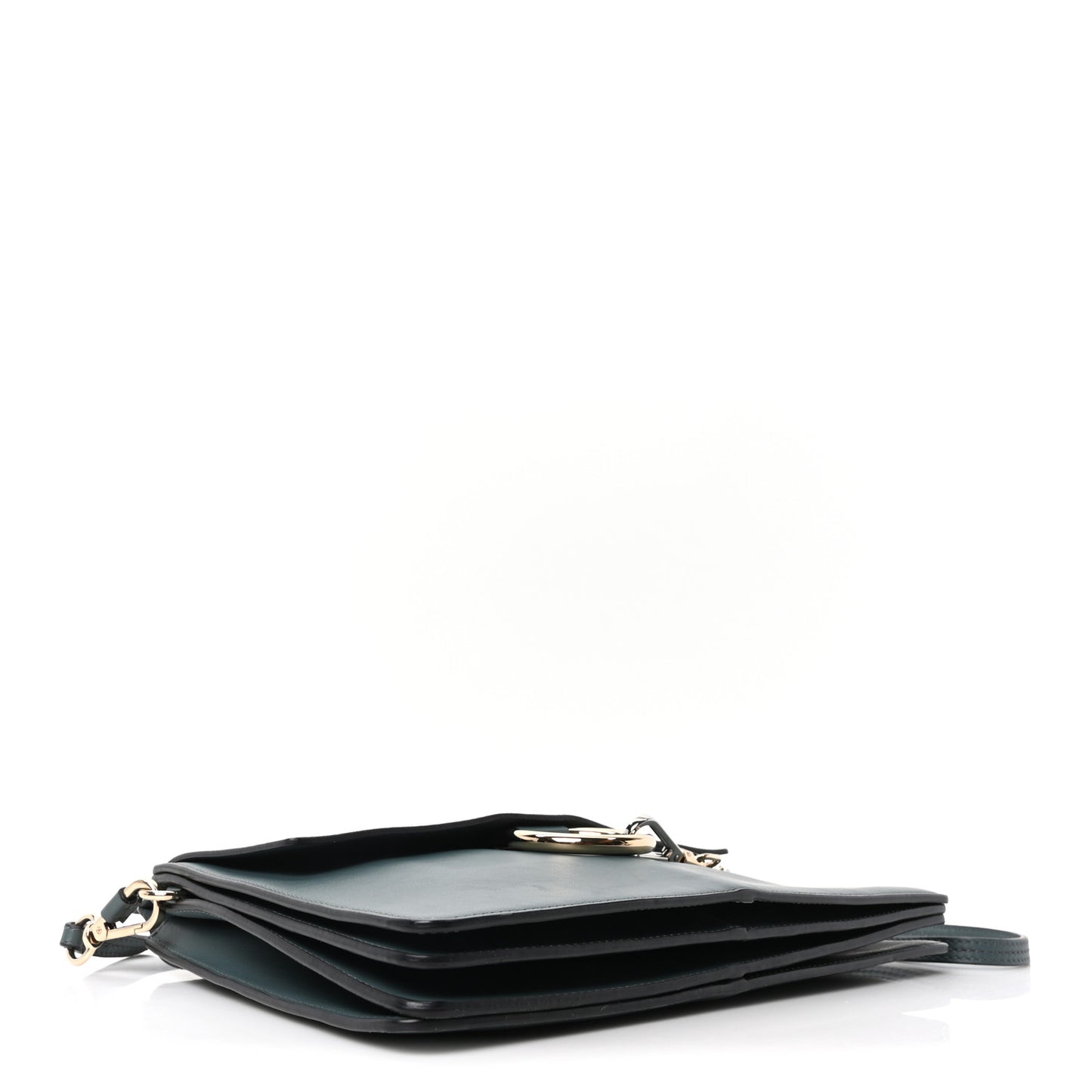 Suede Calfskin Medium Faye Shoulder Bag Cloudy Blue
