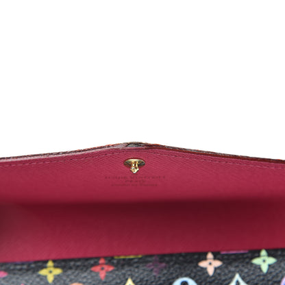 Louis Vuitton Monogram Multicolor Sarah Wallet NM Black Grenade 8 of 10