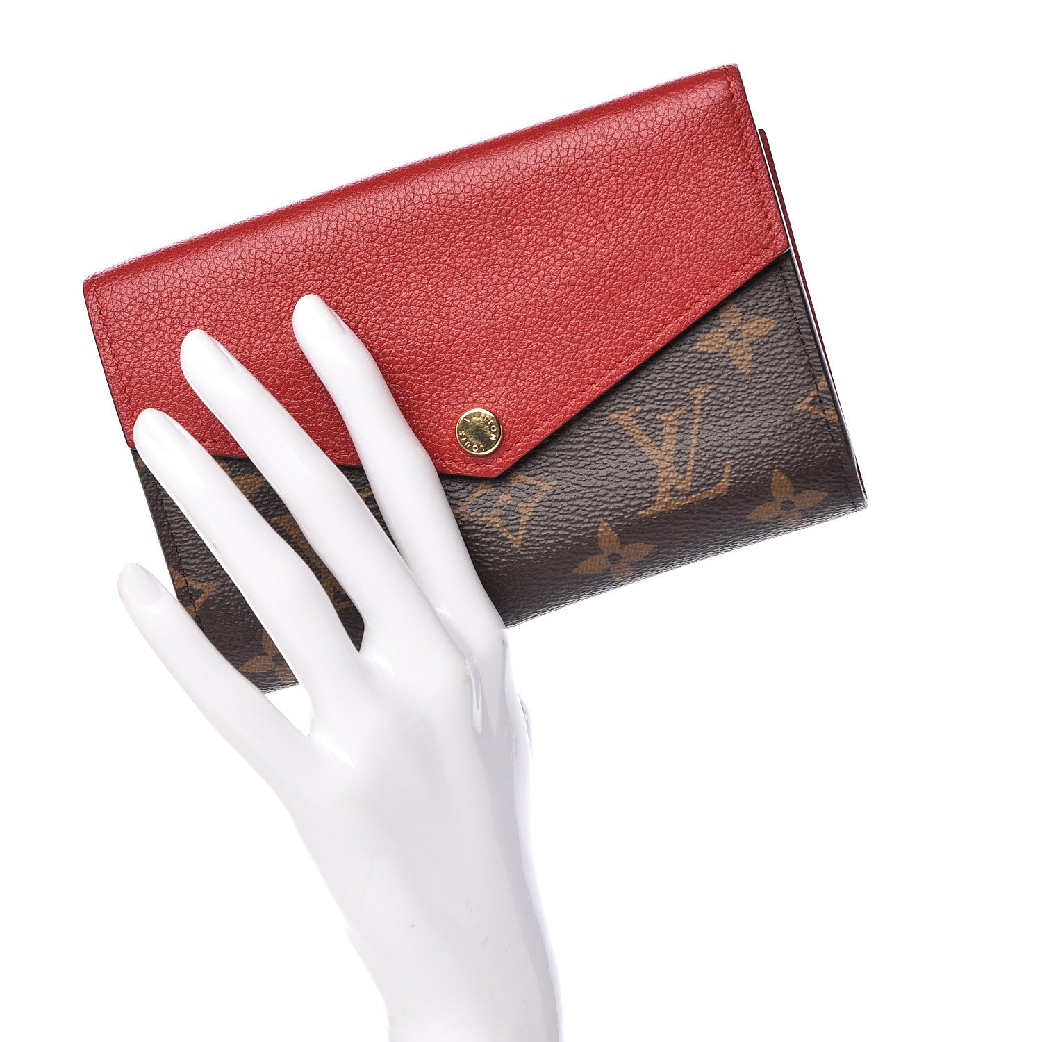 Louis Vuitton Monogram Pallas Compact Wallet Cherry 2 of 9